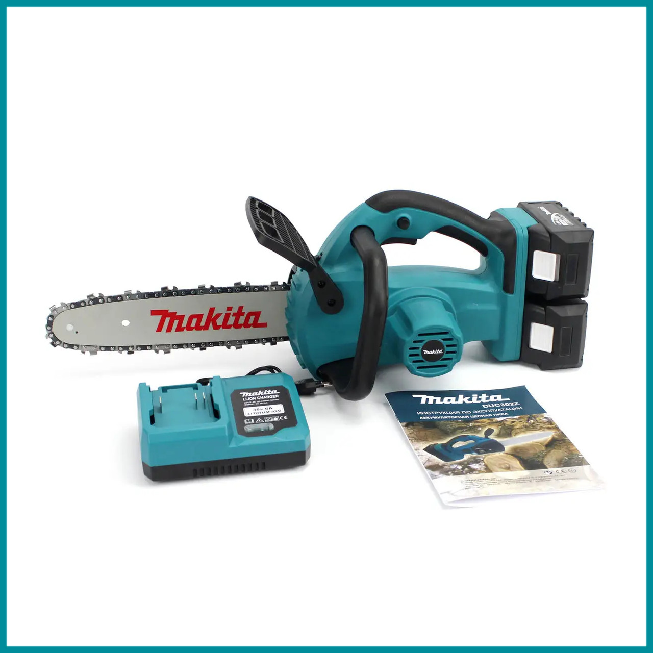 Акумуляторна ланцюгова пила Makita DUC302Z (36V, 6Ah). АКБ пила з безключовою натяжкою ланцюга bs