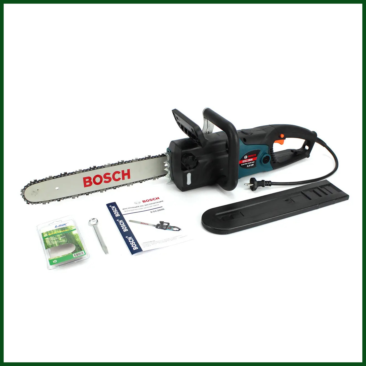 Електрична ланцюгова пила Bosch ESC2800 (2.8 кВт, шина 40 см). Електропила бош bs