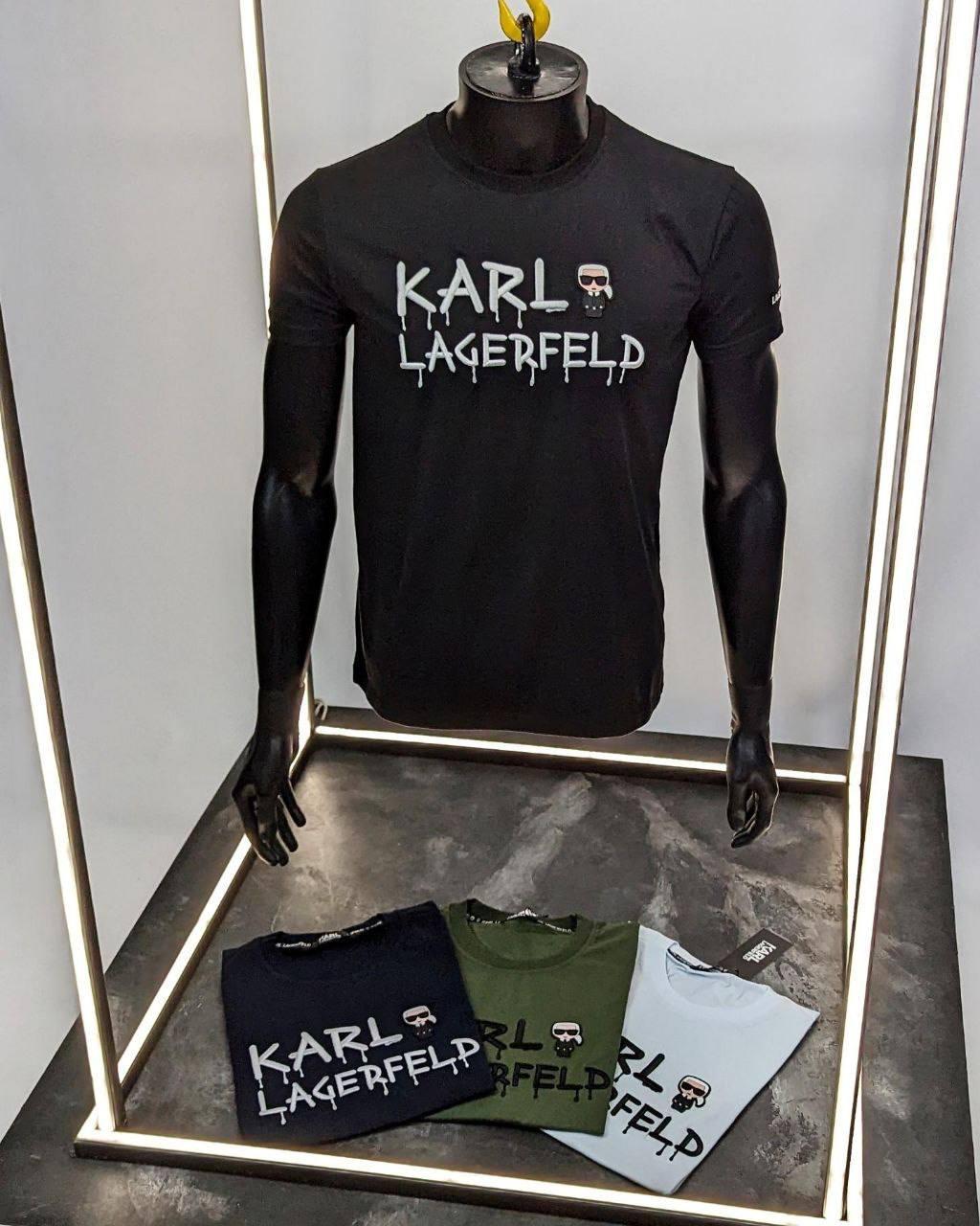 Чоловіча футболка Karl Lagerfeld CK7881 чорна S