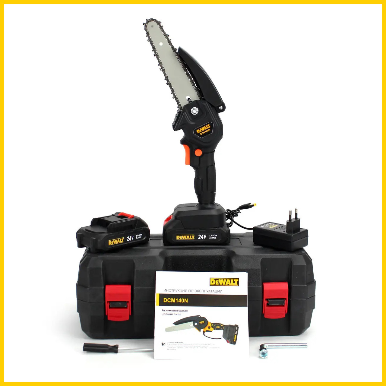 Акумуляторна міні пила DeWalt DCM140N (24V, 5AH) АКБ Гілкоріз Деволт bs