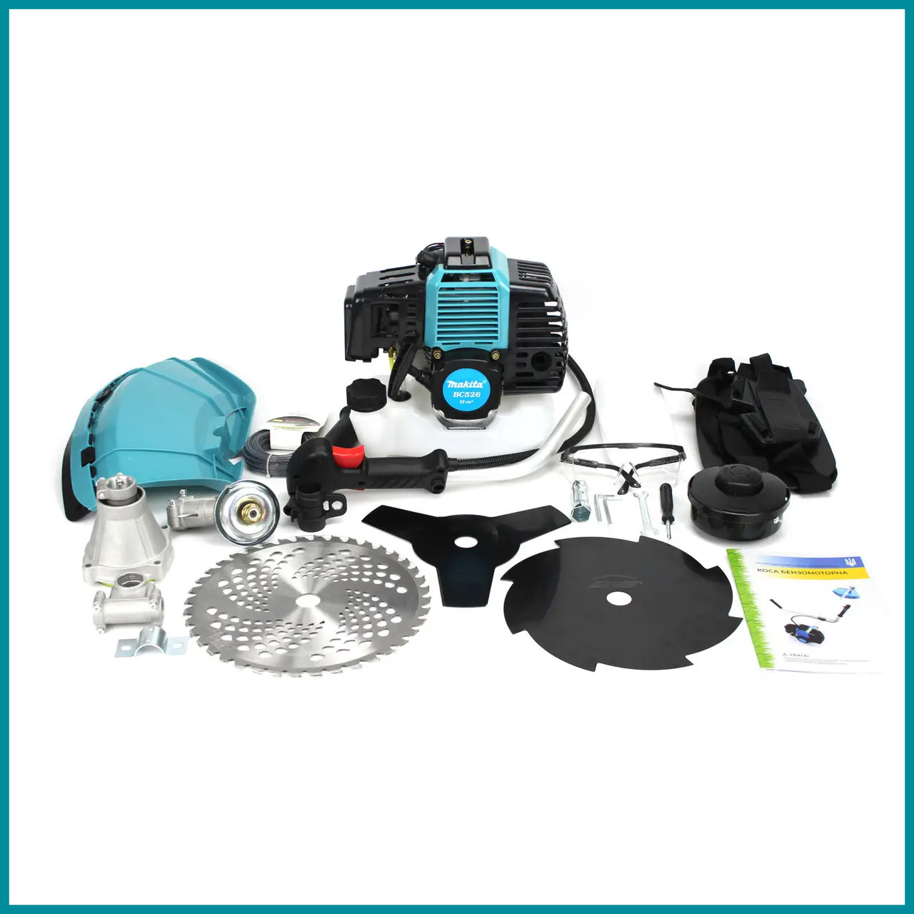 Мотокоса Makita BC 526 (4.6 кВт, 2-х тактний) Стандарт комплектація. Бензокоса Макіта bs