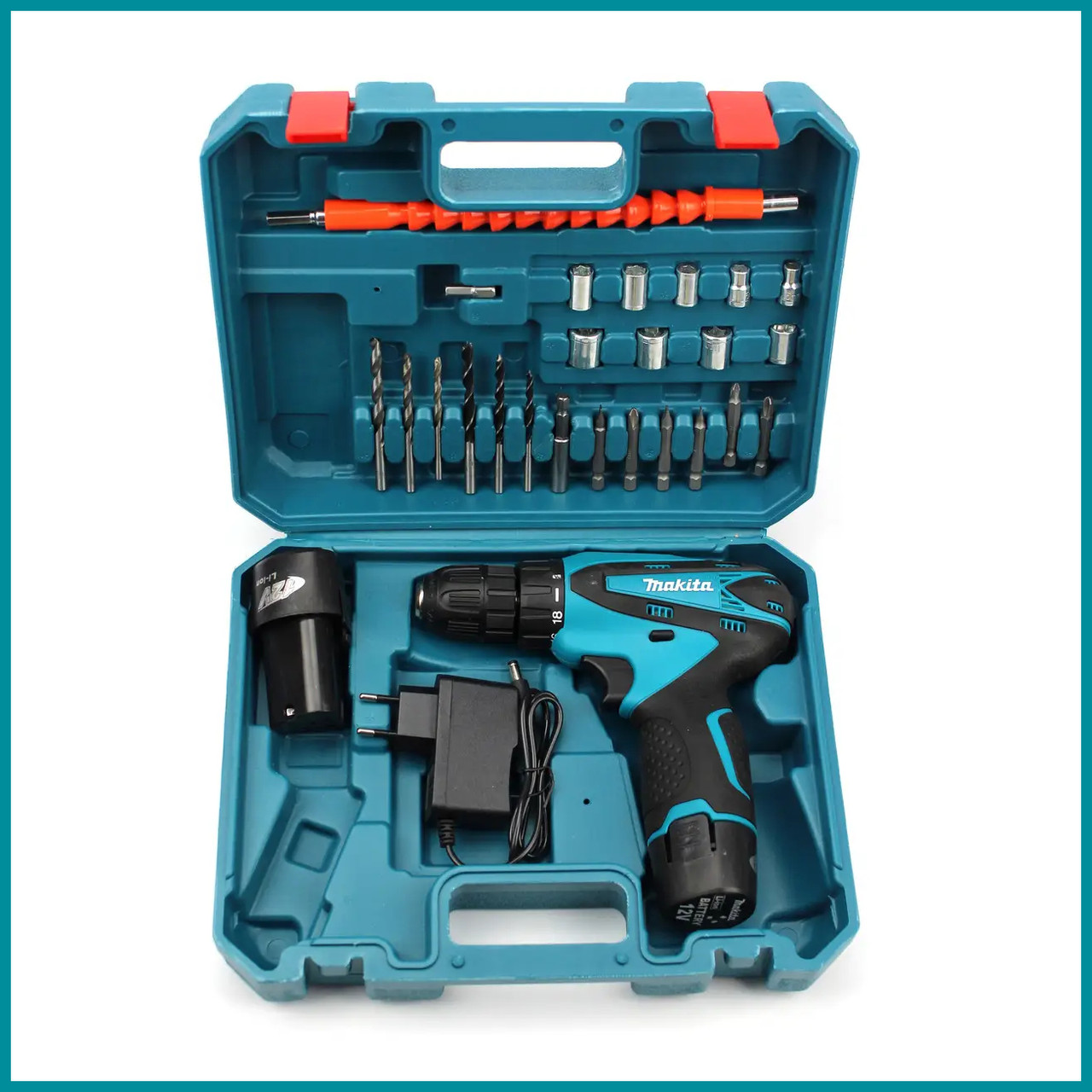 Шуруповерт Makita DF330DWE (12V 2A/h Li-Ion) з набором! Акумуляторний шуруповерт Макіта bs