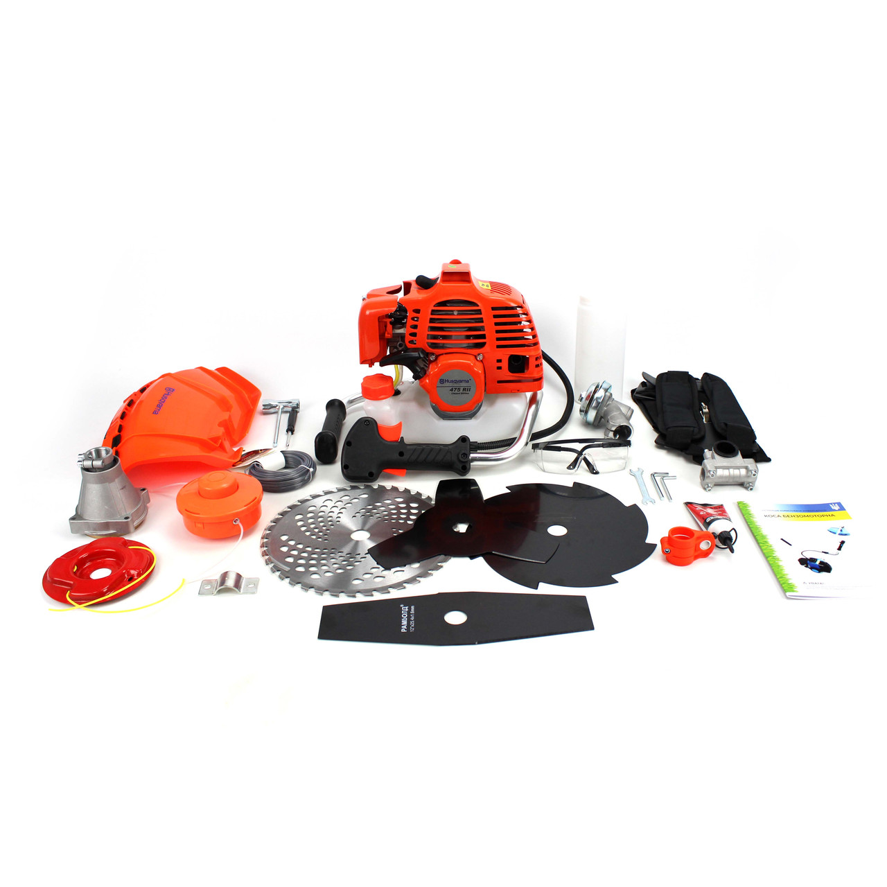 Мотокоса Husqvarna 475 RII (4,6 кВт, 2х тактный) VIP комплектация. Бензокоса Хускварна ak - фото 1 - id-p2184417724