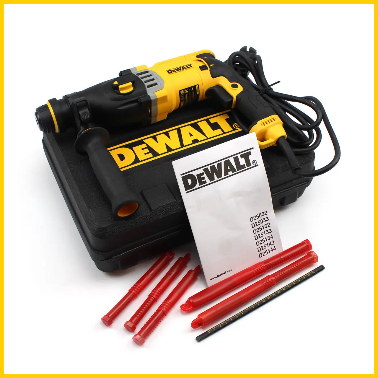 Перфоратор DeWALT D25143K (900 Вт, 3.2 Дж) Професійний перфоратор Деволт bs