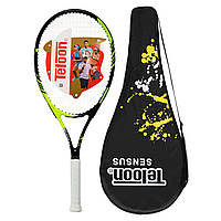 Ракетка для большого тенниса Teloon Tennis Sensus-1 с чехлом Black-Neon Green