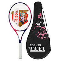 Ракетка для большого тенниса Teloon Tennis Sensus-1 с чехлом Pink-Deep Blue