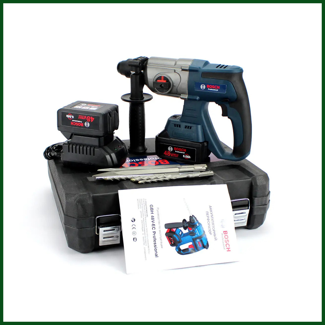 Акумуляторний перфоратор BOSCH GBH 48V-EC Professional (48V, 6 AH) Професійний перфоратор Бош bs