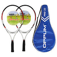 Набор ракеток для большого тенниса Oppum Pro 8997-23 с чехлом White-Red
