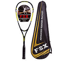 Ракетка для сквоша Fox Racket 801 с чехлом в комплекте Black-Yellow