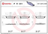 Тормозные колодки дисковые DODGE AVENGER / DODGE STRATUS 1994-2001 г.