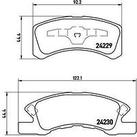 Тормозные колодки дисковые DAIHATSU TREVIS / SUBARU PLEO PLUS 1998-2018 г.