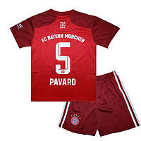 Детская футбольная форма PAVARD 5 Бавария Мюнхен 2021-2022 Adidas Home 115-125 см (set3202_108640)