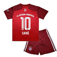 Детская футбольная форма SANÉ 10 Бавария Мюнхен 2021-2022 Adidas Home 115-125 см (set3202_108635)