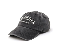 Кепка-бейсболка з вишивкою Лос Анджелес / Los Angeles чорна кепка