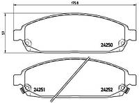 Тормозные колодки дисковые JEEP COMMANDER (XK, XH) 2004-2011 г.