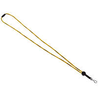 Шнурок ремешок для свистка с карабином Zelart Fox40 Breakaway Lanyards длина 40см Yellow