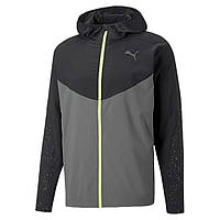 Urbanshop com ua Куртка Puma Reflective Printed Woven Running Jacket Grey/Black 522409-15 (Оригінал) РОЗМІРИ