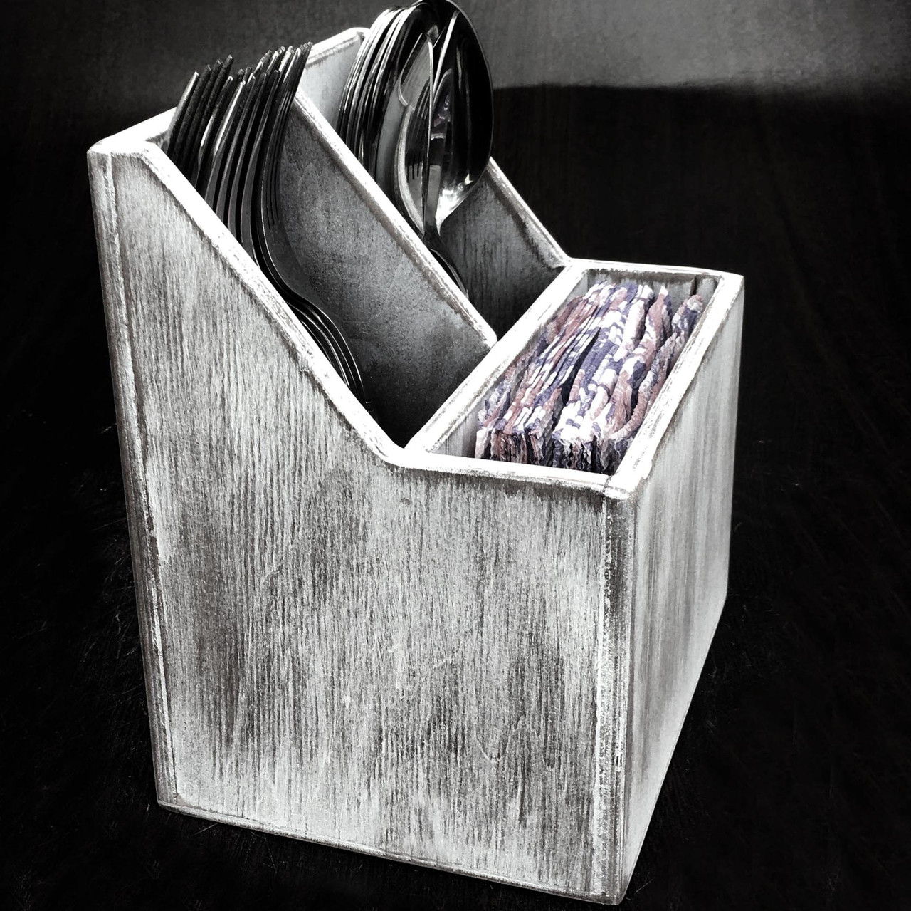 Підставка для столових приладів "Сенапе" шеббі