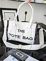 Сумка шопер Marc Jacobs Tote Bag міні текстиль білий Є