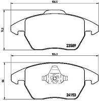 Тормозные колодки дисковые PEUGEOT RCZ / CITROEN C4 (LR_) 2000-2022 г.