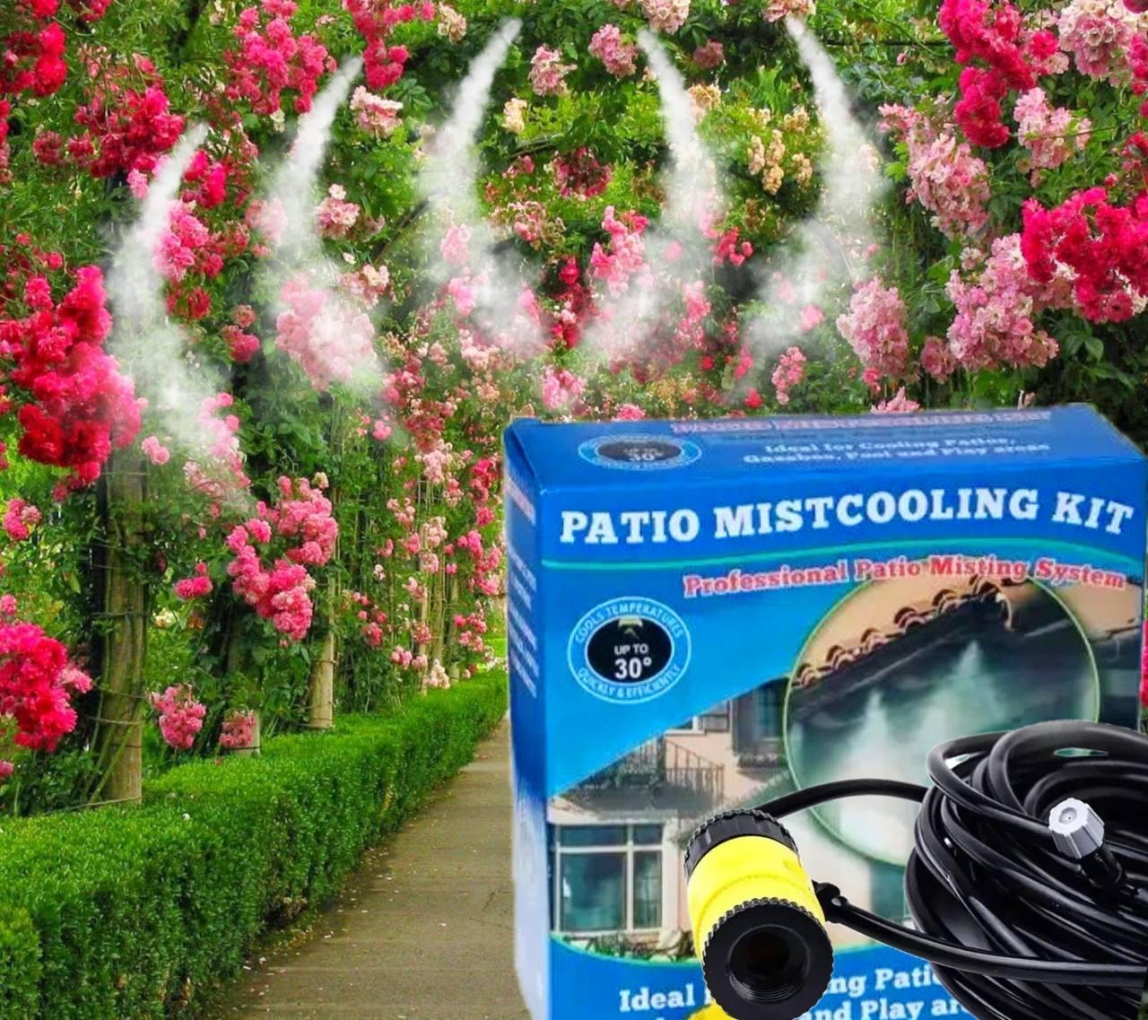 Садовий туманоутворювач для альтанок, теплиць Patio Mistcooling розпилювач із 10-метровою системою трубок