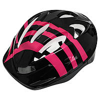 Шлем защитный детский Zelart 7006 S/M (7-8 лет) Black-Pink