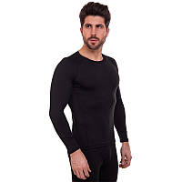 Спортивная компрессионная футболка мужская Zelart Fit 506 размер XL (175-180 см) Black