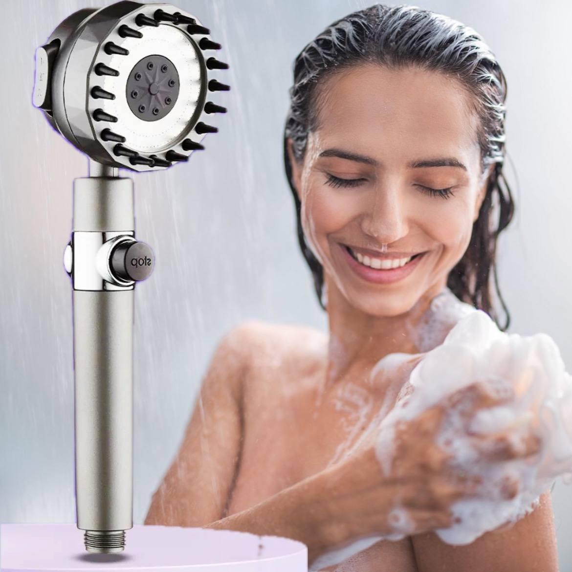 Душова лійка масажна 4в1 Shower Head 360° з фільтром, 3 режими, масажні силіконові шипи