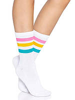 Шкарпетки жіночі в смужку Leg Avenue Pride crew socks Pansexual, 37-43 розмір. IntimButik-biz