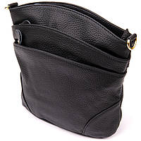 Женская компактная сумка из кожи 20415 Vintage Черная sh