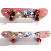 Детский мини скейт скейтборд детский аниме SP-Sport Kids 1407 Red-Multicolor