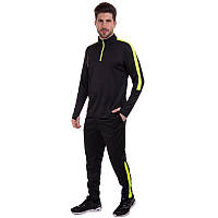 Костюм спортивный мужской Zelart Sport Fit 2002 размер M (44-46) Black-Neon Green