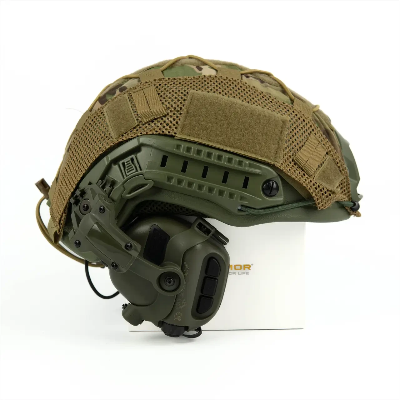 Військовий Шолом з Активними навушниками M31H+ (Комплект)
