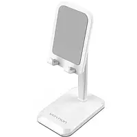 Держатель-подставка для телефона Vention Height Adjustable Desktop Cell Phone Stand Aluminum Alloy Type White