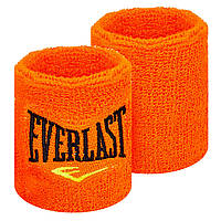 Напульсники спортивные махровые для тренировок бега баскетбола Everlast Fit 5755 2шт Orange