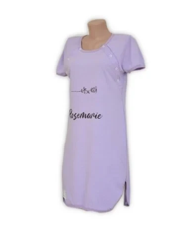 Ночная рубашка трикотажная для беременных и кормления 03282 Микс коттон - фото 5 - id-p1596255962