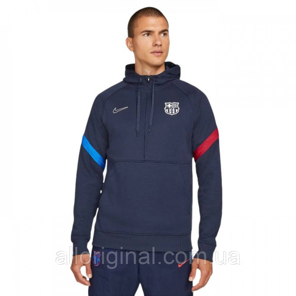 AllOriginal com ua Кофта Nike FC Barcelona Travel Fleece Hoodie Cv9940-451 (Оригінал) РОЗМІРИ ЗАПИТУЙТЕ, фото 1