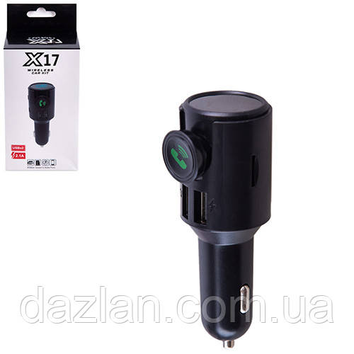 Модулятор FM 5в1 Х17 12-24v 2USB 5V-2.1A TF card BT (X17)