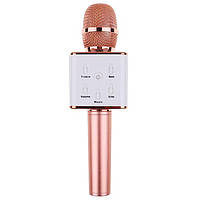 Беспроводной микрофон караоке Maxland Q7 розовое золото BK, код: 7927077