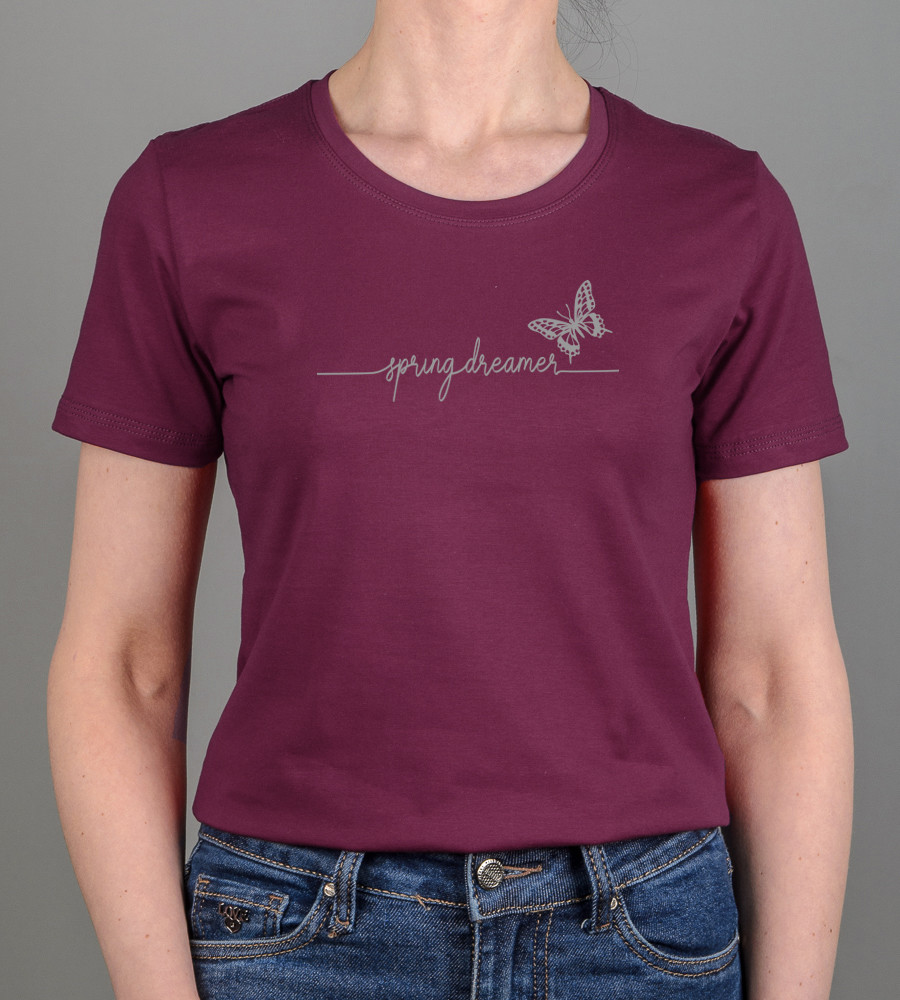 Футболка жіноча Spring Dreamer 2472ж (Уп.4шт M-XXL), Марсала, фото 1