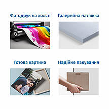 Картина Квіти у Вазі Гербери Декор на Стіну із Весняними Квітами Природа Зелена Трава Яскравий Букет VE, фото 4