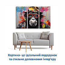 Фантастична Картина із Зірковими Воїнами Малюк Йода Декор на Стіну Мандалорець Кадр із Фільму Зіркові війни, фото 4