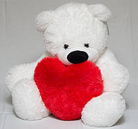 Мягкая игрушка Медведь Бублик Алина 140 см с сердцем 50см sh
