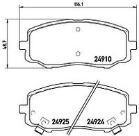 Тормозные колодки дисковые HYUNDAI I20 (PB, PBT) 2008-2015 г.