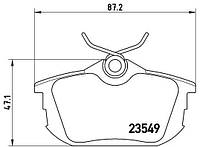 Тормозные колодки дисковые VOLVO V40 (645) / VOLVO S40 (644) 1995-2012 г.