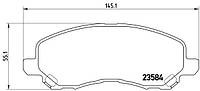 Тормозные колодки дисковые PEUGEOT 4008 / CHRYSLER 200 1994-2017 г.