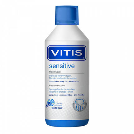 VITIS SENSITIVE ополіскувач для догляду за чутливими зубами 500 мл, фото 1
