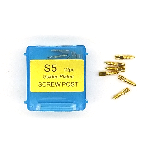 Штифти латунні, анкерні позолочені S5, 12шт, Vortex