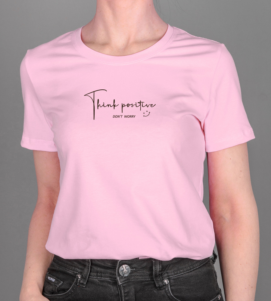 Футболка жіноча Think Positive 2314ж (Уп.4шт M-XXL), Рожевий