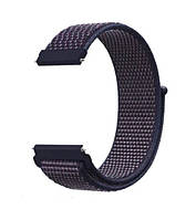 Ремешок BeWatch 20мм нейлоновый липучка универсальный для часов Фиолетовый (1011389) BK, код: 2608820